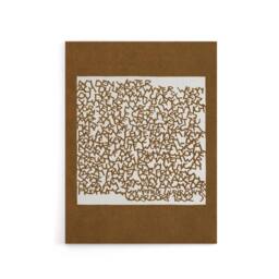 "Artery8 Winter Typography Painting Reijer Stolk Canvas Wall Art Print in Brown - Size: W18"" x H24""" - thumbnail 1