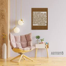 "Artery8 Winter Typography Painting Reijer Stolk Canvas Wall Art Print in Brown - Size: W18"" x H24""" - thumbnail 3