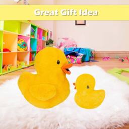 VFM e-Store Duck Wall Decoration Plush Fun Gift Idea 45cm x 32cm Yellow X 1 - Size: 45 cm x 32 cm - thumbnail 3
