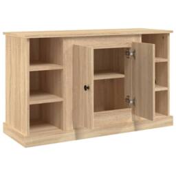 Berkfield Home Sideboard Sonoma Oak 100x35.5x60 cm Engineered Wood in Tan - thumbnail 8