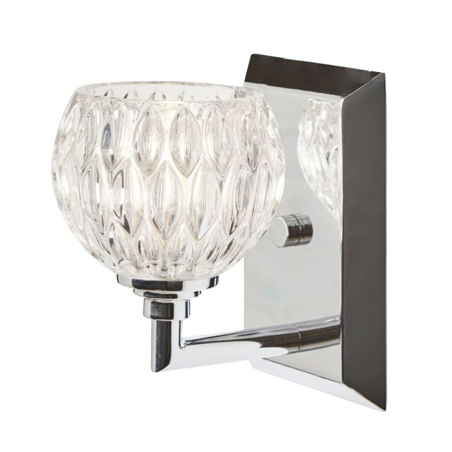 Loops IP44 Wall Light Sconce Polished Chrome LED G9 3.5W Bulb
