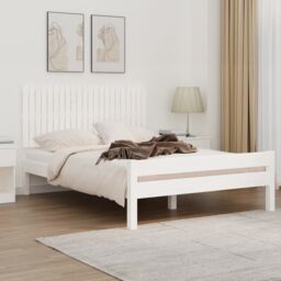 Berkfield Home Wall Headboard White 140x3x60 cm Solid Wood Pine - Size: 140 x 3 x 60 cm - thumbnail 1