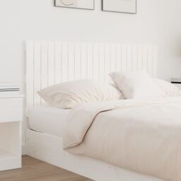 Berkfield Home Wall Headboard White 140x3x60 cm Solid Wood Pine - Size: 140 x 3 x 60 cm - thumbnail 3