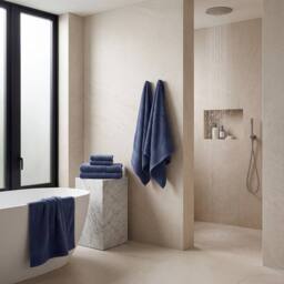Bedable Plush Zero-Twist Cotton Towel - Face Towel - Hand Towel - Bath Towel -Bath Sheet in Navy - thumbnail 5
