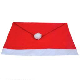 Berkfield Home Comfortable 6 Santa Claus Hat Chair Back Covers in Red - thumbnail 4
