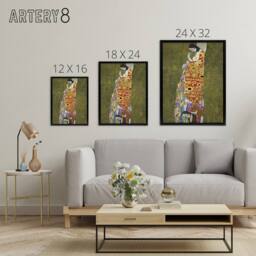 "Artery8 Vision Hope II Pregnancy Life Death Framed Canvas Wall Art Print Klimt - Size: W12"" x H16""" - thumbnail 4