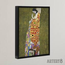 "Artery8 Vision Hope II Pregnancy Life Death Framed Canvas Wall Art Print Klimt - Size: W12"" x H16""" - thumbnail 2