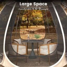 Costway 310 X 270 CM Pop UP Screen House Foldable Outdoor Camping Tent Gazebo - thumbnail 4
