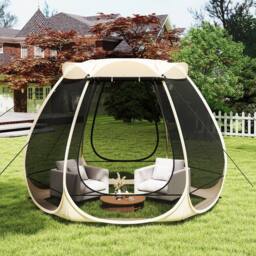 Costway 310 X 270 CM Pop UP Screen House Foldable Outdoor Camping Tent Gazebo - thumbnail 6