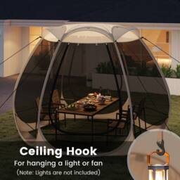 Costway 310 X 270 CM Pop UP Screen House Foldable Outdoor Camping Tent Gazebo - thumbnail 8
