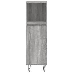 Berkfield Home Modern 3 Piece Bathroom Furniture Set Grey Sonoma Engineered Wood - thumbnail 8