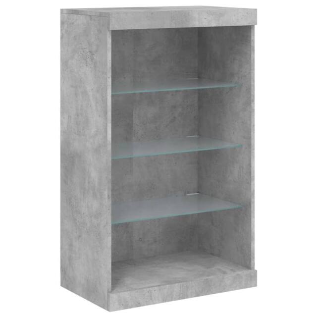 Berkfield Home Sideboard with LED Lights Concrete Grey 60.5x37x100 cm - image 1