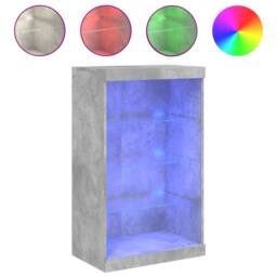 Berkfield Home Sideboard with LED Lights Concrete Grey 60.5x37x100 cm - thumbnail 3
