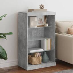 Berkfield Home Sideboard with LED Lights Concrete Grey 60.5x37x100 cm - thumbnail 2