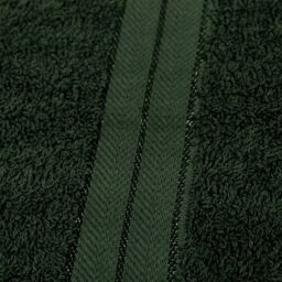 OHS 4 Pack of 100% Cotton Bathroom Bath Towel in Dark Green - thumbnail 6