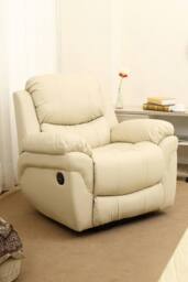 More4Homes Madison Dual Motor Electric Rise Recliner Bonded Leather Lift Chair in Cream - thumbnail 6