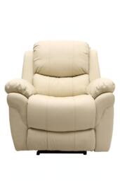 More4Homes Madison Dual Motor Electric Rise Recliner Bonded Leather Lift Chair in Cream - thumbnail 3