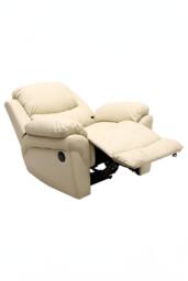More4Homes Madison Dual Motor Electric Rise Recliner Bonded Leather Lift Chair in Cream - thumbnail 5