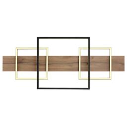Netlighting Vanni 95x40cm Semi Flush Ceiling Light Matt Black 3x LED 3000K - Size: 95x40 cm - thumbnail 3