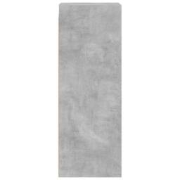 Berkfield Home Wall Cabinet with Glass Doors Concrete Grey 35x37x100 cm - Size: 35 x 37 x 100 cm - thumbnail 7