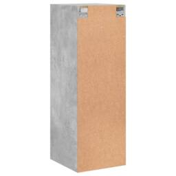 Berkfield Home Wall Cabinet with Glass Doors Concrete Grey 35x37x100 cm - Size: 35 x 37 x 100 cm - thumbnail 8