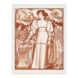 Artery8 Jan Toorop Framed Wall Art Print Work for Women Exhibition Poster in Brown - Size: A4 - thumbnail 3