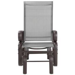 Wyld and Coco Brown Outdoor Rocking Chair - Powder-Coated Aluminium Frame - thumbnail 4