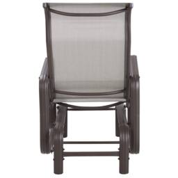 Wyld and Coco Brown Outdoor Rocking Chair - Powder-Coated Aluminium Frame - thumbnail 5