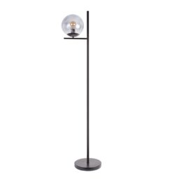 ValueLights Clarke Matt Black Floor Lamp - thumbnail 2