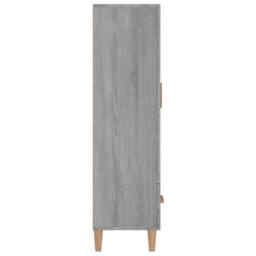 Berkfield Home Highboard Grey Sonoma 70x31x115 cm Engineered Wood - Size: 70 x 31 x 115 cm - thumbnail 5