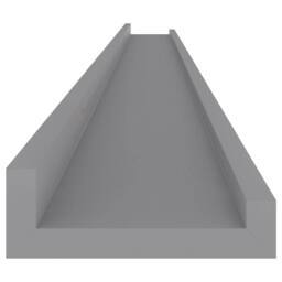 Berkfield Home Decorative Wall Shelves 4 pcs Grey 115x9x3 cm - Size: 115 x 9 x 3 cm - thumbnail 7
