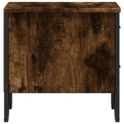 Berkfield Home Bedside Cabinets 2 pcs Smoked Oak 40x41x40 cm Engineered Wood in Brown - Size: 40 x 41 x 40 cm - thumbnail 7