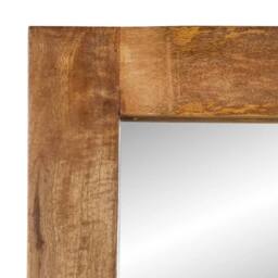 Berkfield Home Mirror 70x50 cm Solid Wood Mango & Glass in Brown - thumbnail 6