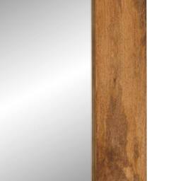 Berkfield Home Mirror 70x50 cm Solid Wood Mango & Glass in Brown - thumbnail 7