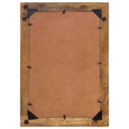 Berkfield Home Mirror 70x50 cm Solid Wood Mango & Glass in Brown - thumbnail 5