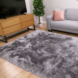 The Rug Shop UK Silver Handmade Luxurious Easy to clean Plain Rug - Size: 200 cm x 290 cm - thumbnail 2
