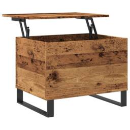 Berkfield Home Durable Coffee Table Old Wood 60x44.5x45 cm Engineered Wood in Brown - thumbnail 5