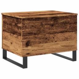 Berkfield Home Durable Coffee Table Old Wood 60x44.5x45 cm Engineered Wood in Brown - thumbnail 7
