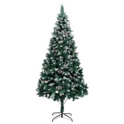 Berkfield Home Artificial Christmas Tree with 300 LEDs with Stand Green 240 cm - thumbnail 7