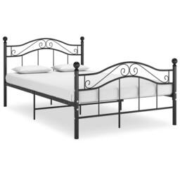 Berkfield Home Comfortable Bed Frame Black Metal 120x200 cm - Size: Small Double - thumbnail 2