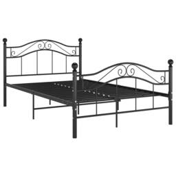 Berkfield Home Comfortable Bed Frame Black Metal 120x200 cm - Size: Small Double - thumbnail 3