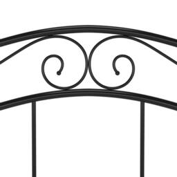 Berkfield Home Comfortable Bed Frame Black Metal 120x200 cm - Size: Small Double - thumbnail 7