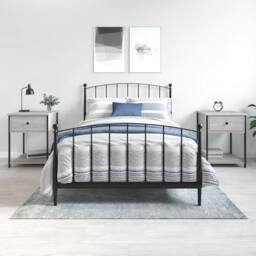 Berkfield Home Elegant Bedside Tables 2 pcs Grey Sonoma 44x45x58 cm Engineered Wood - Size: 44 x 45 x 58 cm - thumbnail 2