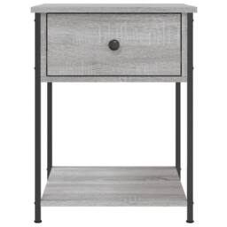 Berkfield Home Elegant Bedside Tables 2 pcs Grey Sonoma 44x45x58 cm Engineered Wood - Size: 44 x 45 x 58 cm - thumbnail 7