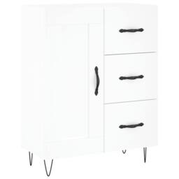 Berkfield Home Sideboard White 69.5x34x90 cm Engineered Wood - thumbnail 1