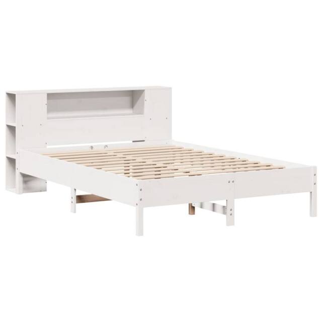 Berkfield Home Decorative Bookcase Bed without Mattress White 150x200 cm King So - image 1