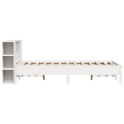 Berkfield Home Decorative Bookcase Bed without Mattress White 150x200 cm King So - thumbnail 5