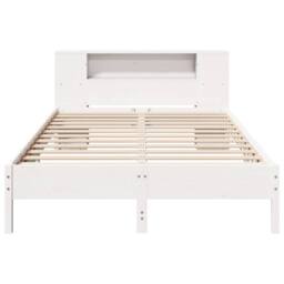 Berkfield Home Decorative Bookcase Bed without Mattress White 150x200 cm King So - thumbnail 4