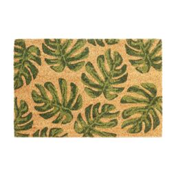 Nicola Spring Coir Door Mat - 60 x 40cm - Monstera - Size: 40 cm x 60 cm - thumbnail 1