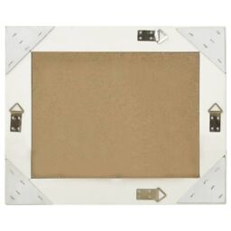 Berkfield Home Wall Mirror Baroque Style 50x40 cm White - thumbnail 3